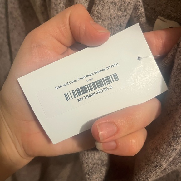 Medium cowlneck sweater from a local boutique. NWT. - Picture 2 of 3